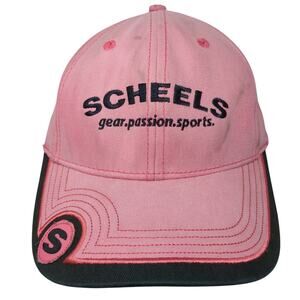Scheels Gear Passion Sports Strapback Baseball Cap Pink One Size Embroidered